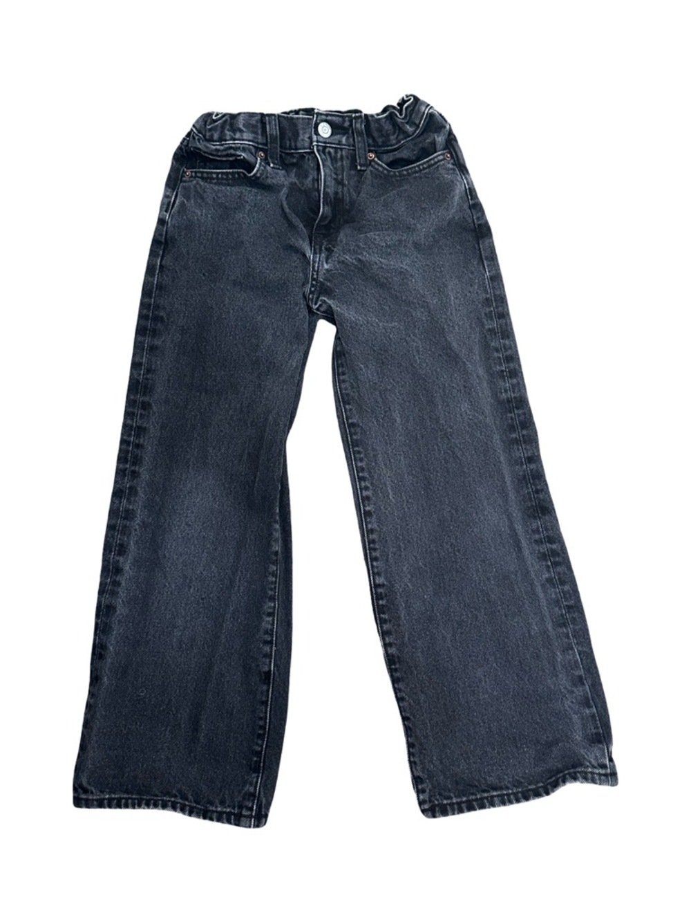 EUC Old Navy Girls Size 8 Mid Ride Slouchy Straight Leg Jeans